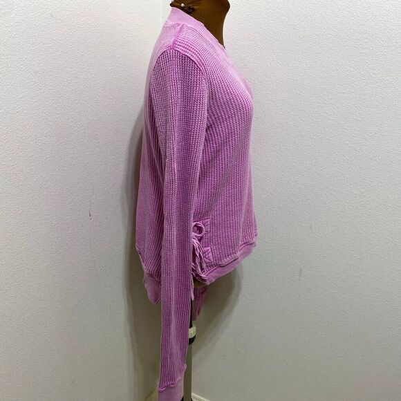 Free People Cropped Interlaken Thermal Top Size Large - Picture 7 of 12